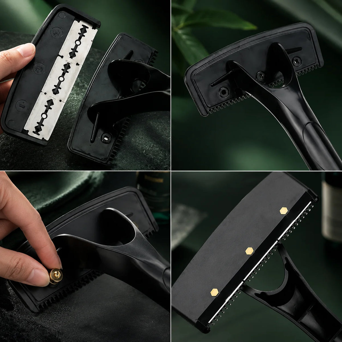 Back Shaver Folding Extra-Long Handle Dual Stainless Steel Blades