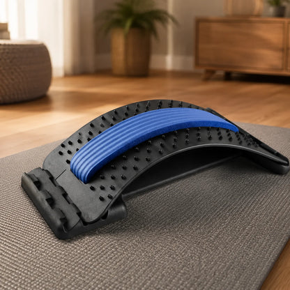 Back Stretcher & Posture Corrector 3-Level Adjustable Acupressure Surface