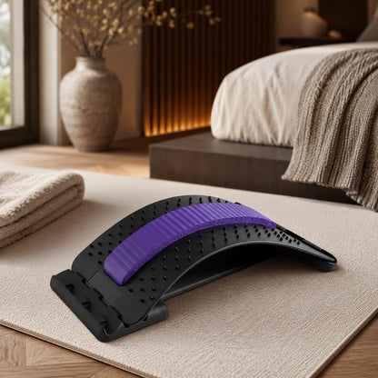 Back Stretcher & Posture Corrector 3-Level Adjustable Acupressure Surface