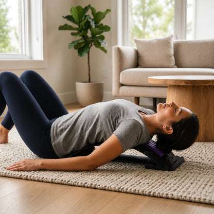 Back Stretcher & Posture Corrector 3-Level Adjustable Acupressure Surface