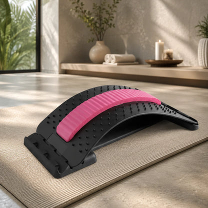 Back Stretcher & Posture Corrector 3-Level Adjustable Acupressure Surface
