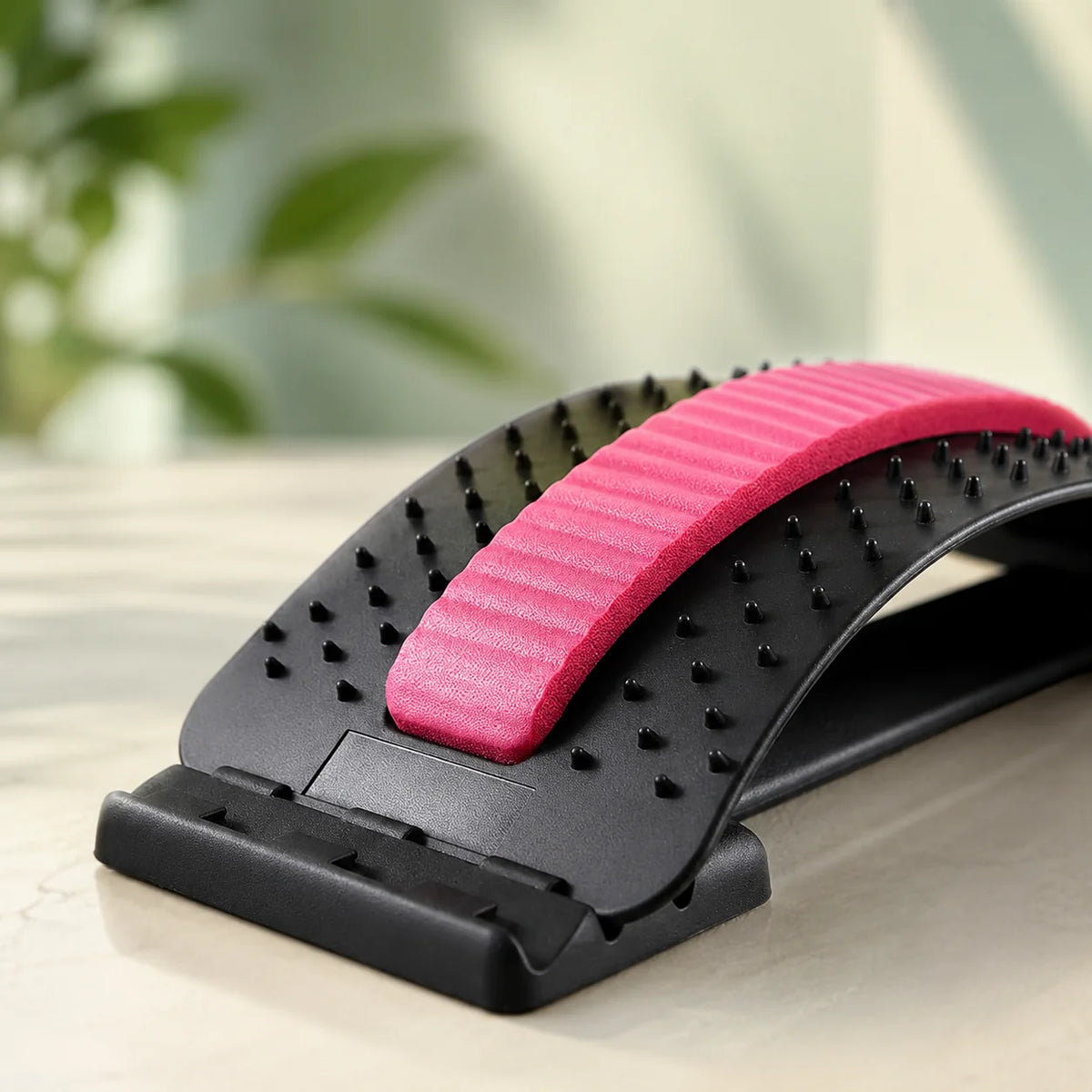 Back Stretcher & Posture Corrector 3-Level Adjustable Acupressure Surface