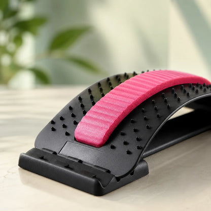 Back Stretcher & Posture Corrector 3-Level Adjustable Acupressure Surface