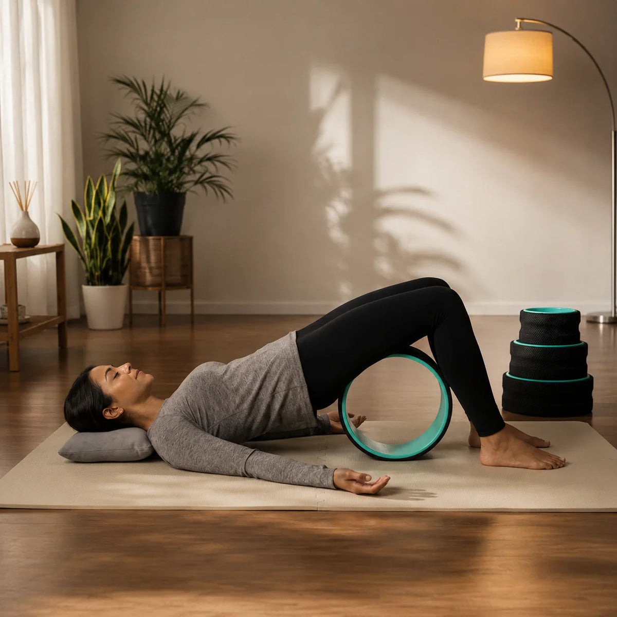 Back Stretcher Roller Set Graduated Sizes Compact & Portable