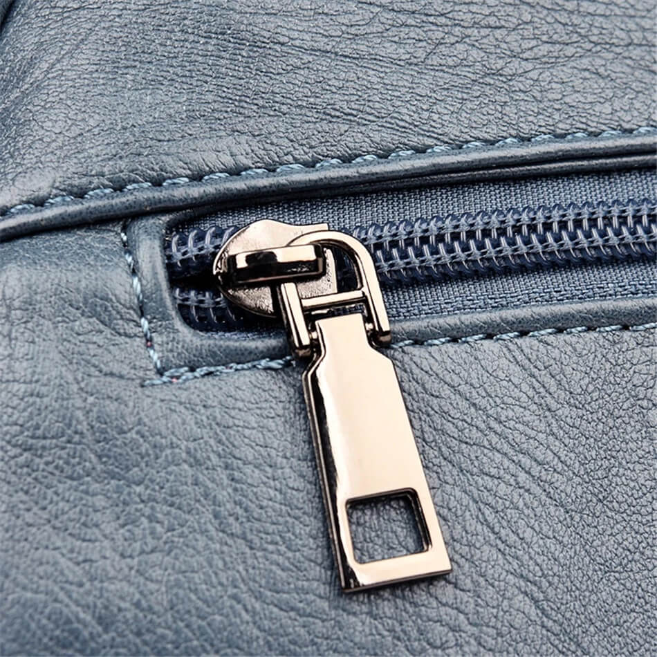 Backpack Cowhide Leather Organized Compartments