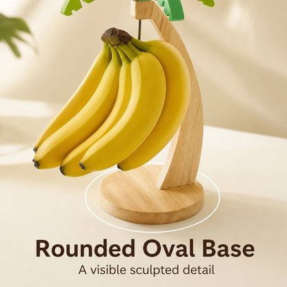 Banana Hanger Wood & Metal Palm Tree Design