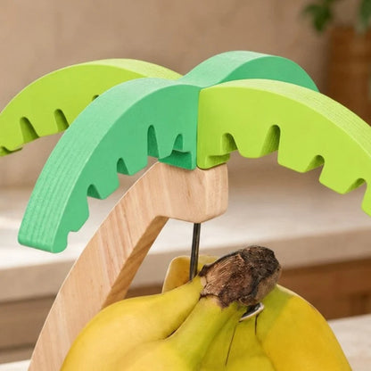 Banana Hanger Wood & Metal Palm Tree Design