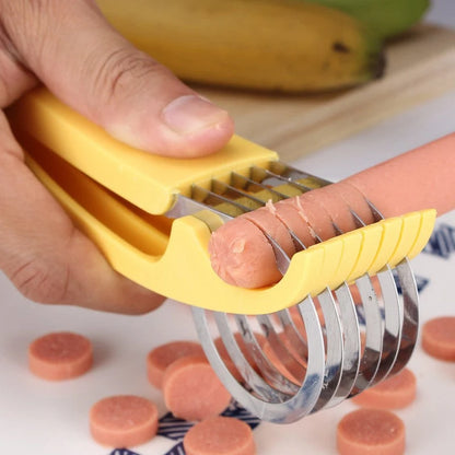 Banana Slicer 304 Stainless Steel Blade Ergonomic Handle