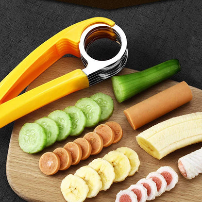 Banana Slicer 304 Stainless Steel Blade Ergonomic Handle