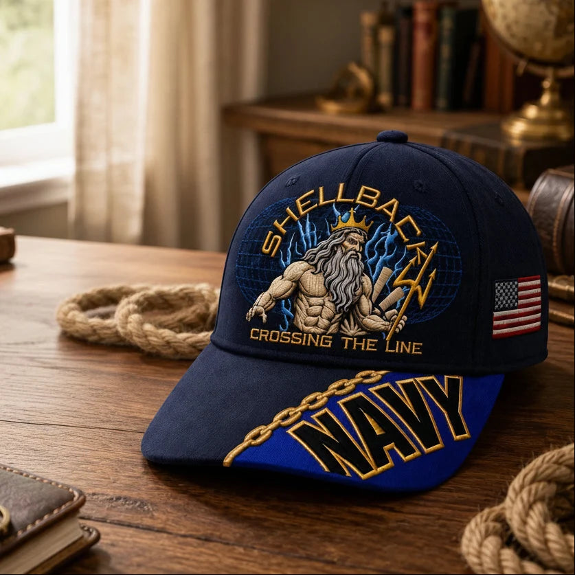 Baseball Cap Structured Adjustable Fit With Gold Chain Detail