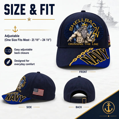 Baseball Cap Structured Adjustable Fit With Gold Chain Detail
