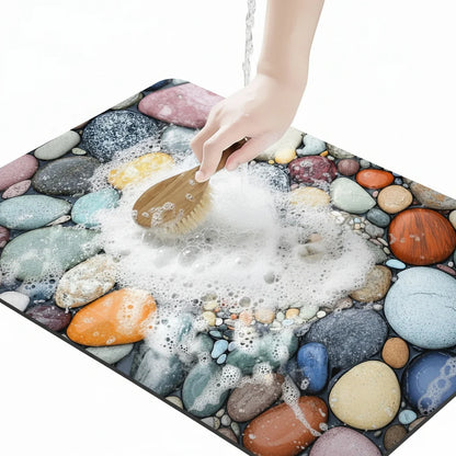 Bath Mat Diatomaceous Earth Quick-Drying Non-Slip Backing