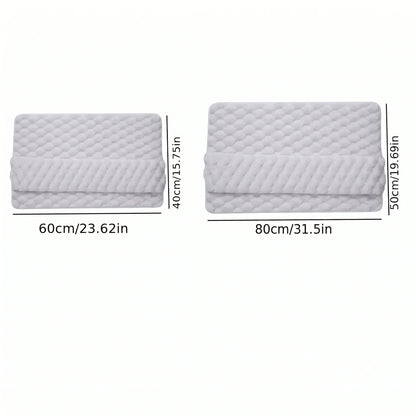 Bath Mat Memory Foam Flannel Non-Slip Backing