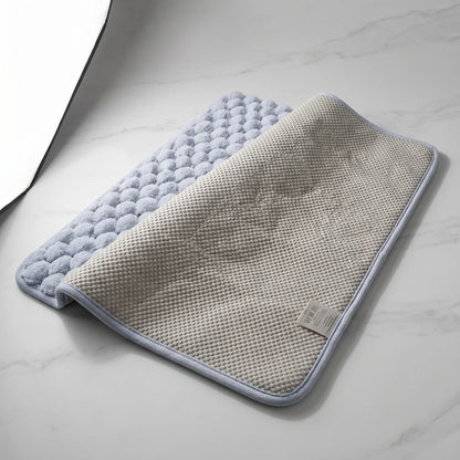 Bath Mat Memory Foam Flannel Non-Slip Backing