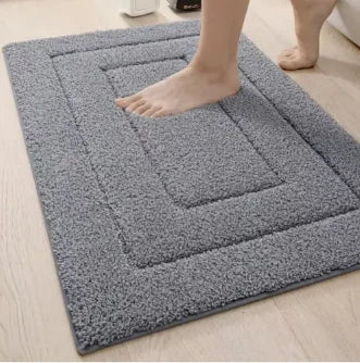 Bath Mat Microfiber Absorbent Non-Slip Machine Washable