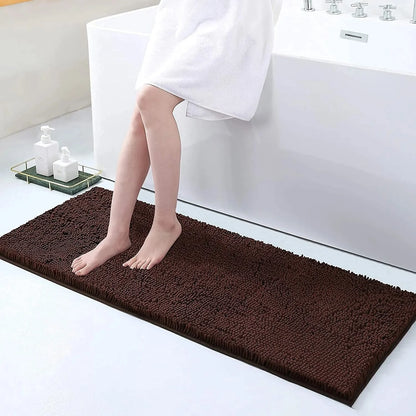Bath Mat Non-Slip Quick-Absorbent Plush Cushioned Texture
