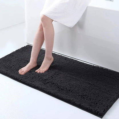 Bath Mat Non-Slip Quick-Absorbent Plush Cushioned Texture