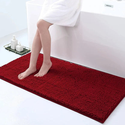 Bath Mat Non-Slip Quick-Absorbent Plush Cushioned Texture