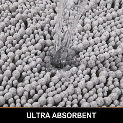 Bath Mat Non-Slip Quick-Absorbent Plush Cushioned Texture