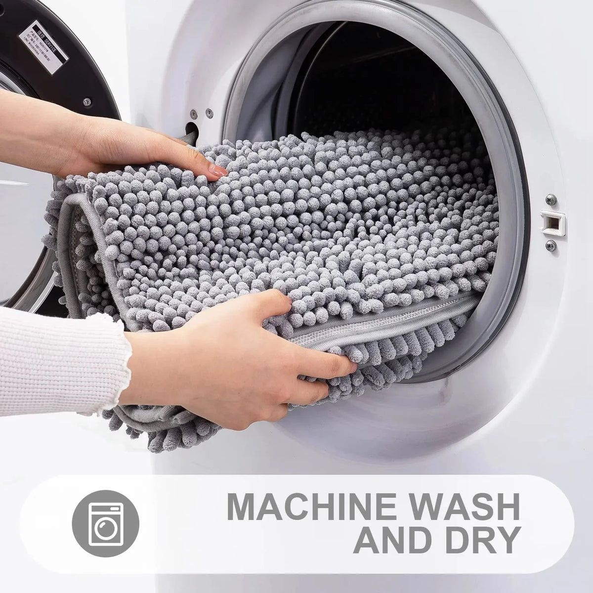 Bath Mat Non-Slip Quick-Absorbent Plush Cushioned Texture