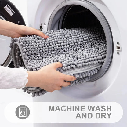 Bath Mat Non-Slip Quick-Absorbent Plush Cushioned Texture
