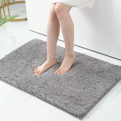 Bath Mat Non-Slip Quick-Absorbent Plush Cushioned Texture