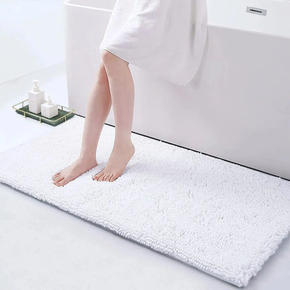 Bath Mat Non-Slip Quick-Absorbent Plush Cushioned Texture