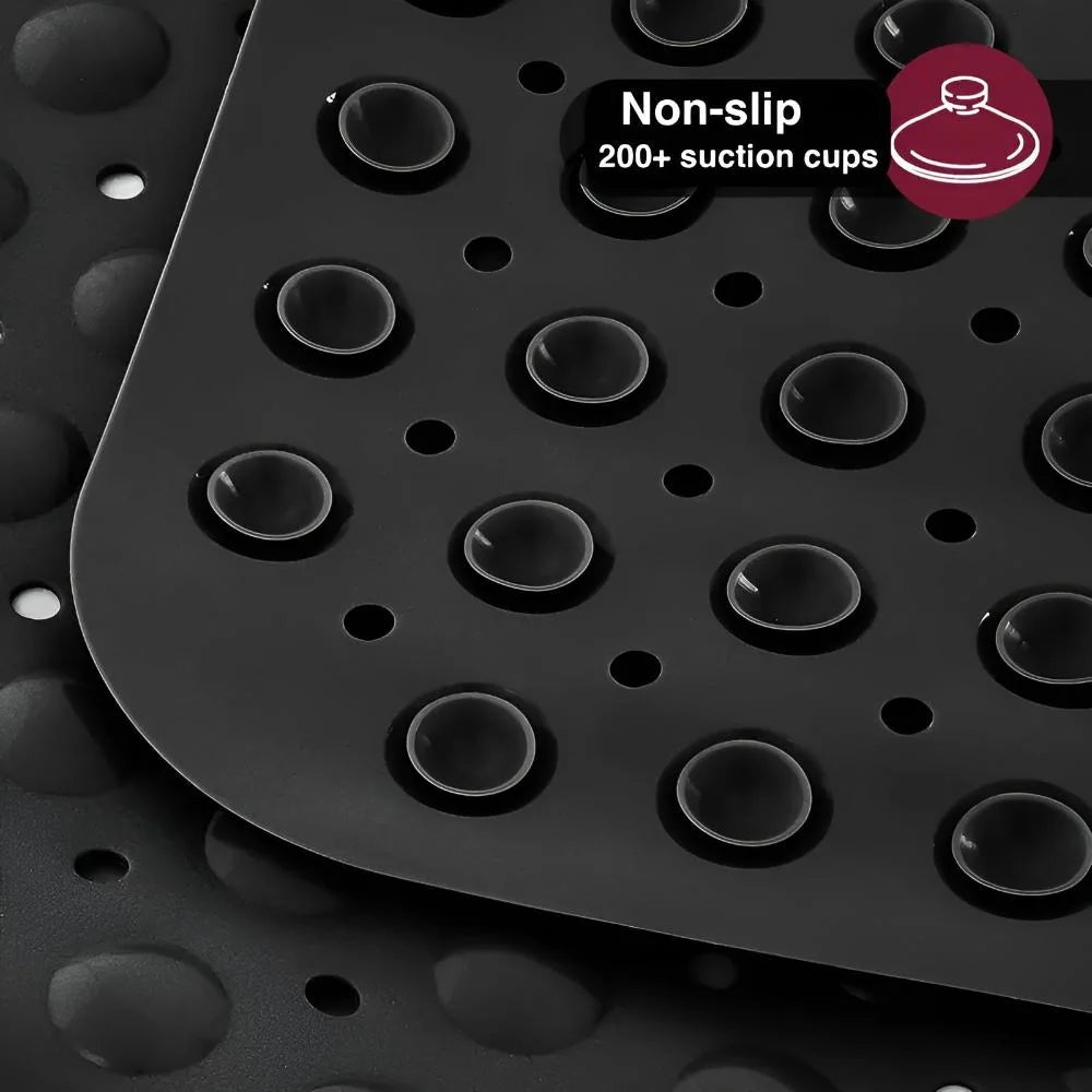 Bath Mat Non-Slip Suction Cup Grip Machine Washable