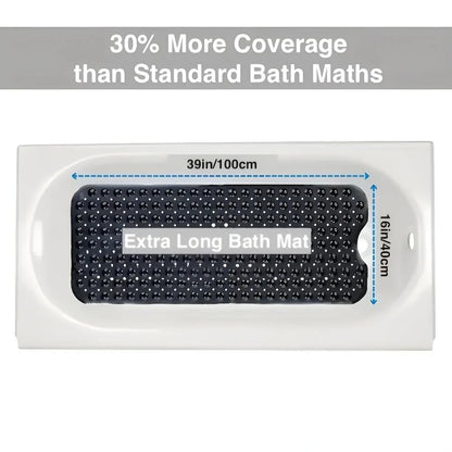 Bath Mat Non-Slip Suction Cup Grip Machine Washable