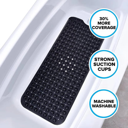 Bath Mat Non-Slip Suction Cup Grip Machine Washable