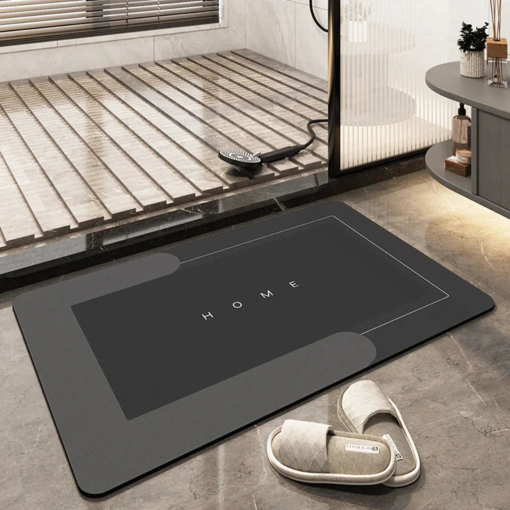 Bath Mat Quick-Drying Microfiber & Non-Slip Backing