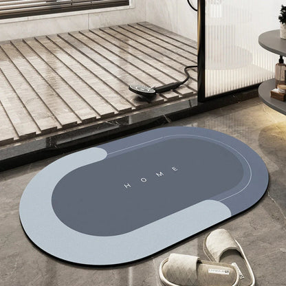 Bath Mat Quick-Drying Microfiber & Non-Slip Backing