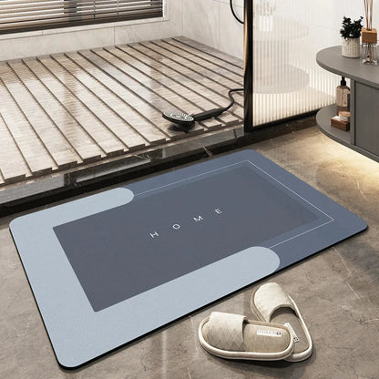 Bath Mat Quick-Drying Microfiber & Non-Slip Backing