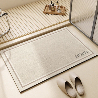 Bath Mat Rapid-Drying Diatomaceous Earth Non-Slip Backing