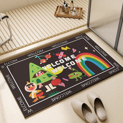 Bath Mat Rapid-Drying Diatomaceous Earth Non-Slip Backing