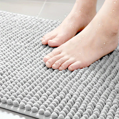 Bath Mat Round Chenille Non-Slip Quick-Drying