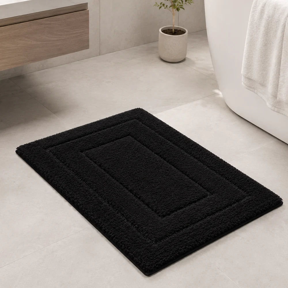 Bath Mat & Runner Absorbent Microfiber Non-Slip Machine Washable