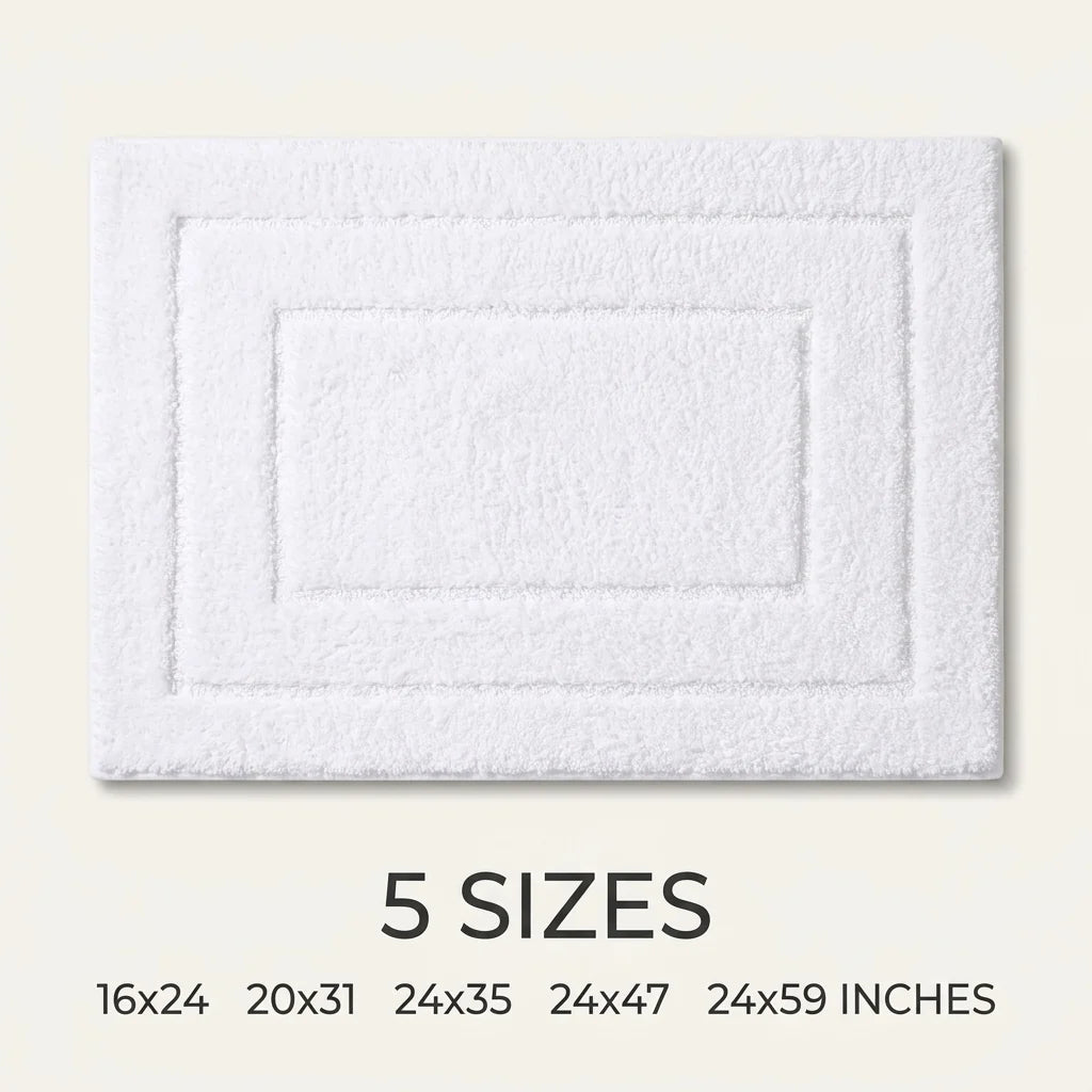 Bath Mat & Runner Absorbent Microfiber Non-Slip Machine Washable