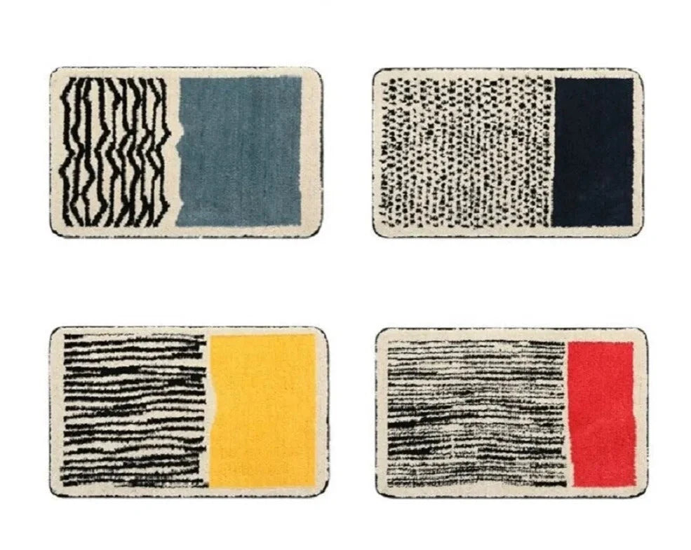 Bath Mat Scandinavian Abstract Non-Slip & Absorbent