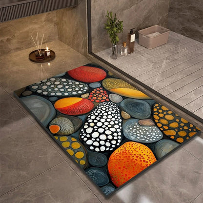 Bath Mat Stone-Look Ultra-Fast Drying & Non-Slip Backing