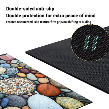 Bath Mat Stone-Look Ultra-Fast Drying & Non-Slip Backing