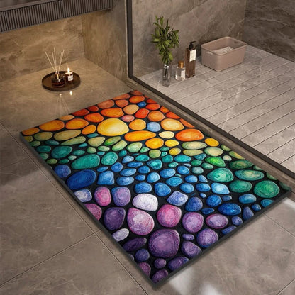 Bath Mat Stone-Look Ultra-Fast Drying & Non-Slip Backing