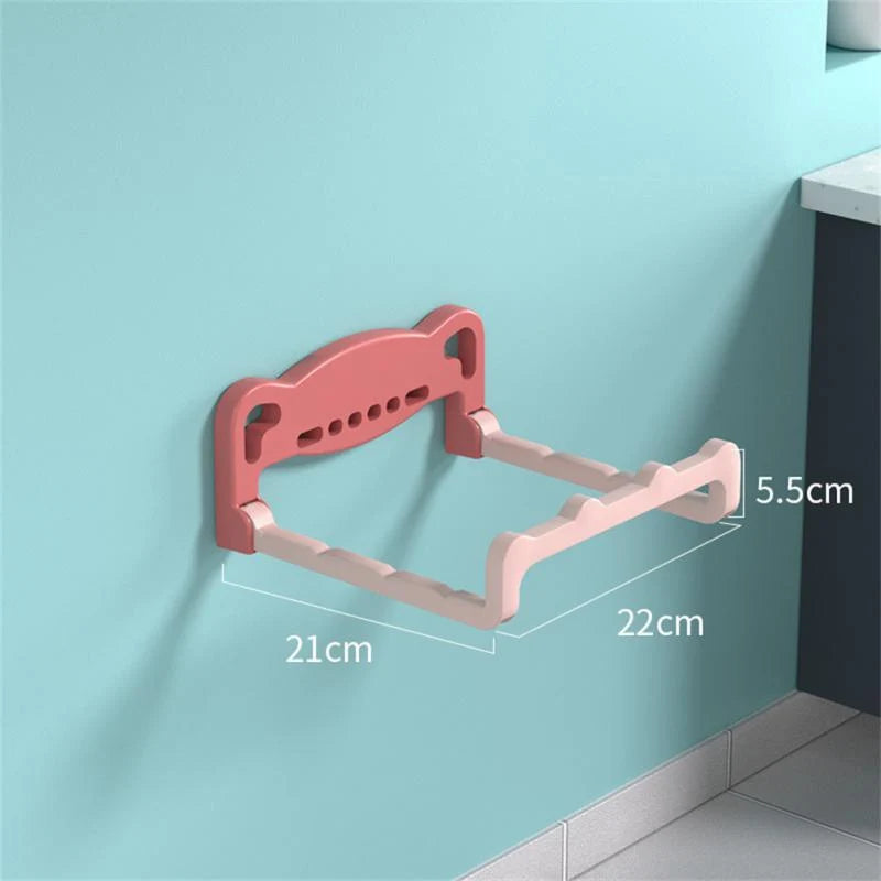 Bathroom Shelf Wall-Mounted Plastic Moisture-Resistant