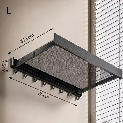 Bathroom Towel Storage Rack Suction-Mount Shelves & Hangers