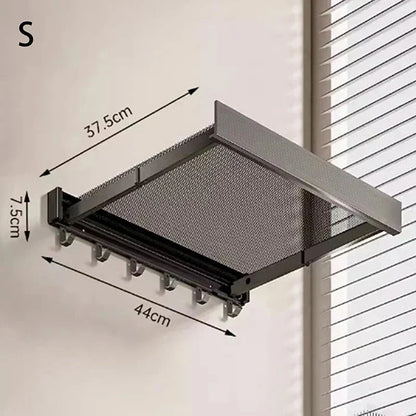 Bathroom Towel Storage Rack Suction-Mount Shelves & Hangers