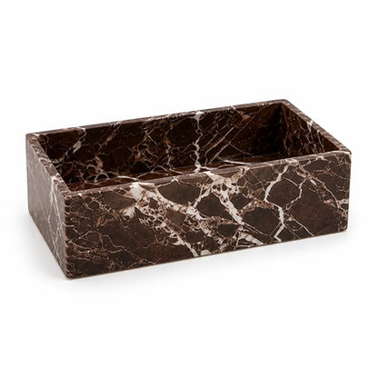 Bathroom Vanity Organizer Acrylic Marble-Look Compact 20cm