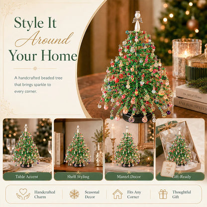 Beaded Tree Craft Kit Warm Light String Included