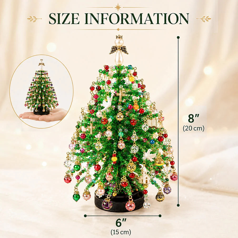 Beaded Tree Craft Kit Warm Light String Included
