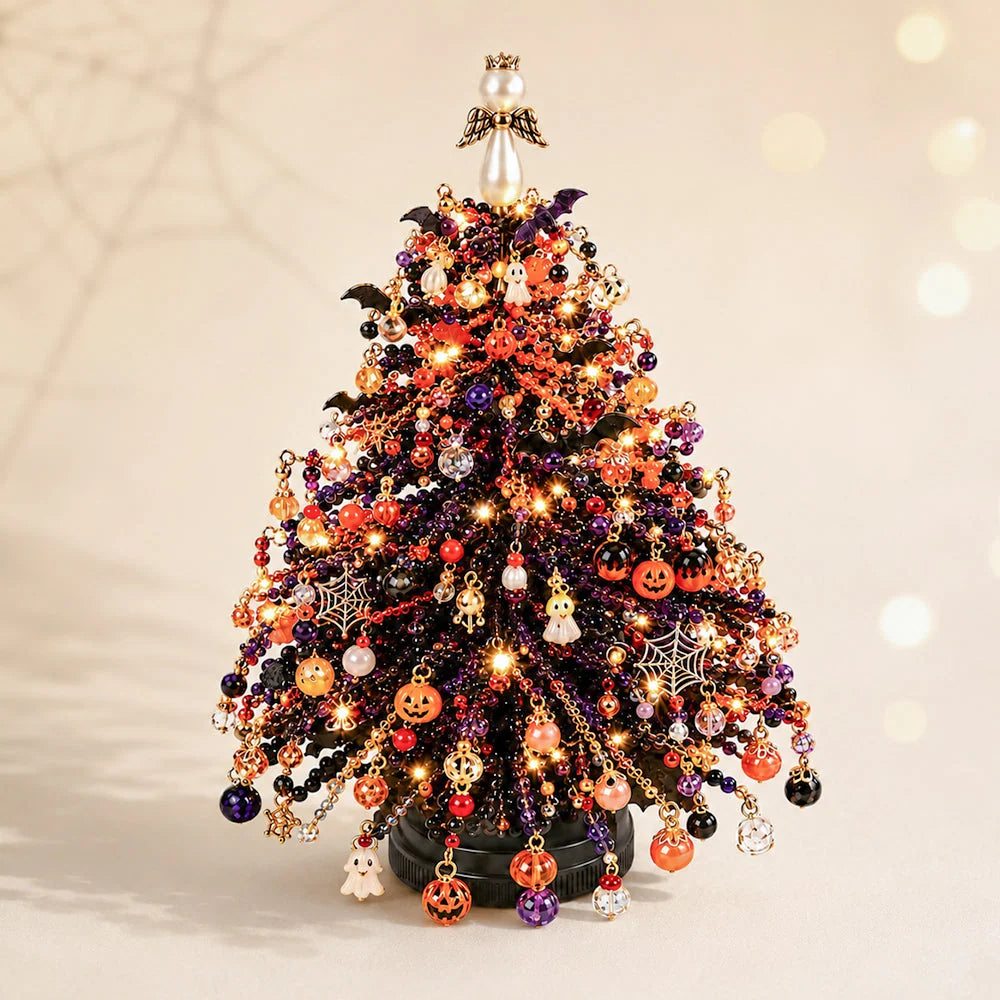 Beaded Tree Craft Kit Warm Light String Included