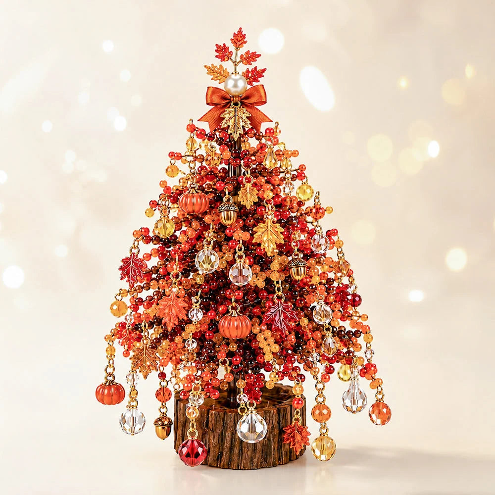 Beaded Tree Craft Kit Warm Light String Included